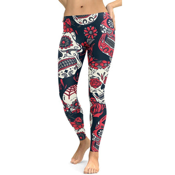 Rosa Zuckerskull Leggings G572