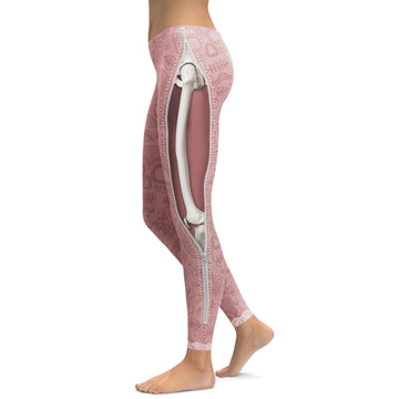 Realistisches Skelett mit Reißverschlussleggings G491