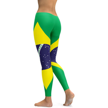 Brasilianische Flaggen Leggings T404