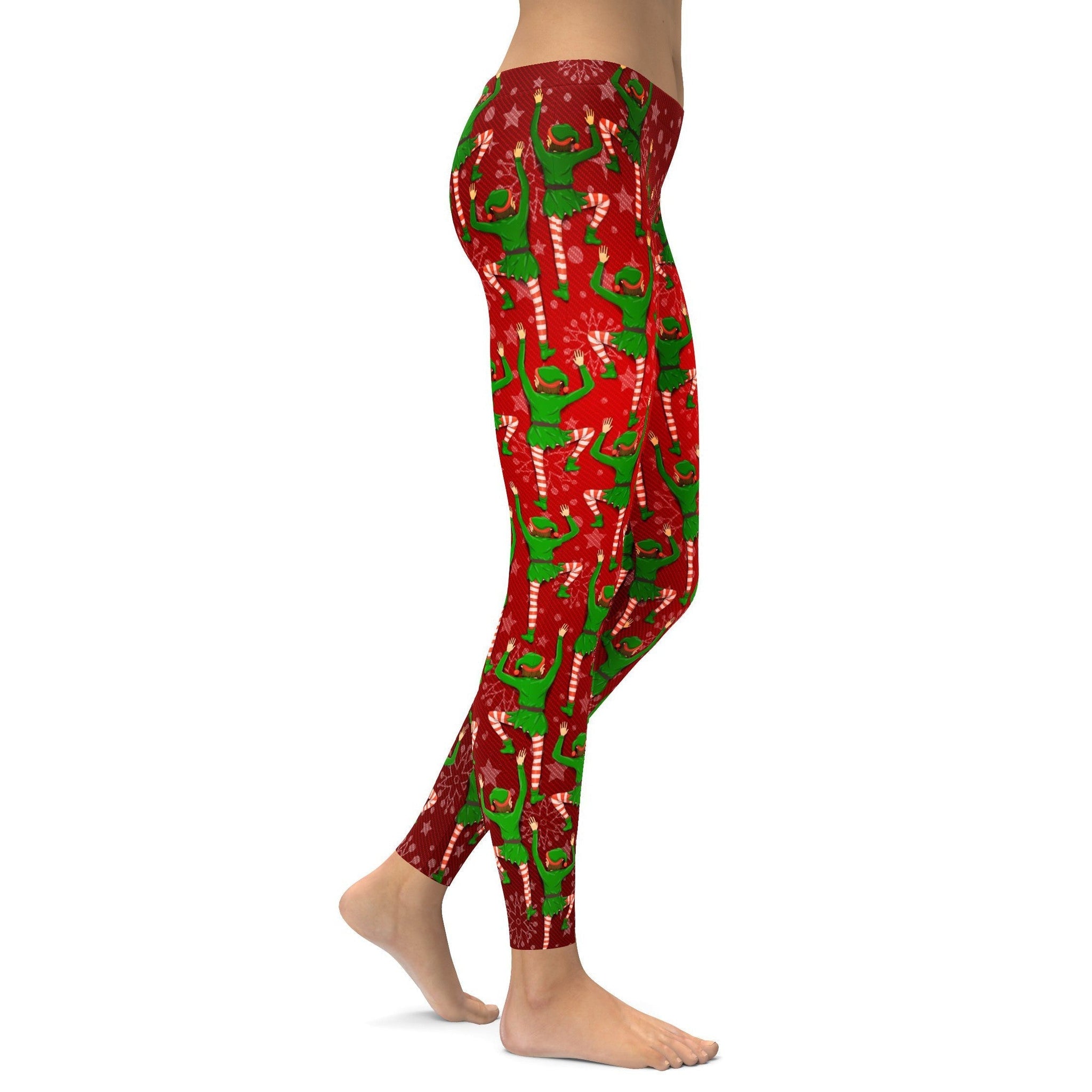 Weihnachtsmanns Elfen Leggings I472