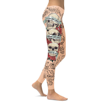 Sehe kein Übel, Höre kein Übel, Spreche kein Übel Leggings Z470