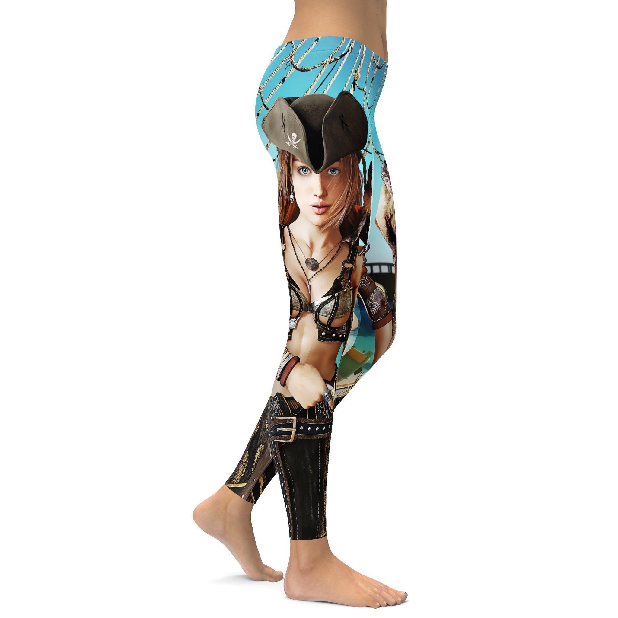 Weibliche Piratenleggings C767