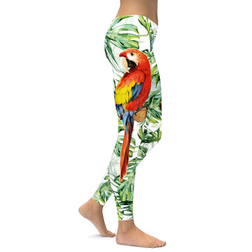 Bunte Papageien Leggings E771