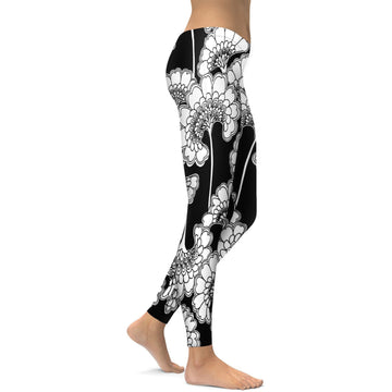 Japanische Blumen Leggings O296