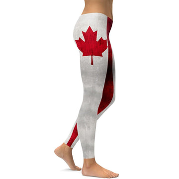 Grunge Kanada Flagge Leggings I350