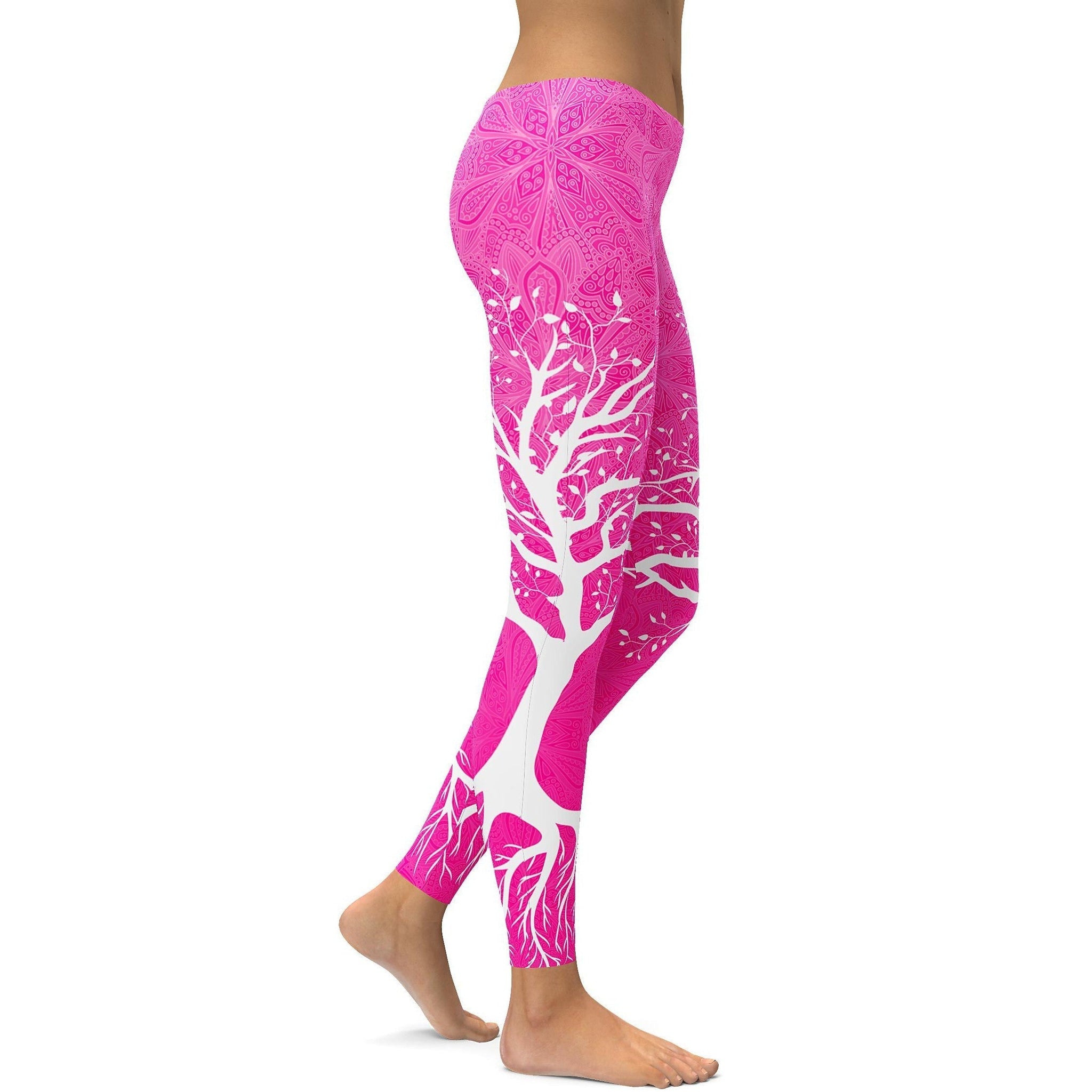 Heiße Pink Tree of Life Leggings X267
