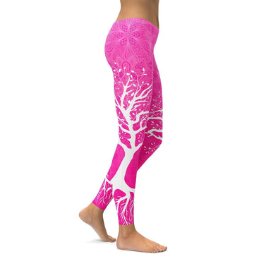 Heiße Pink Tree of Life Leggings X267