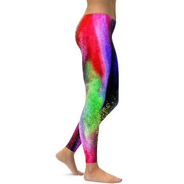 Bunte Pulverexplosion Leggings P804