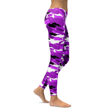 Lila Camouflage Leggings C722