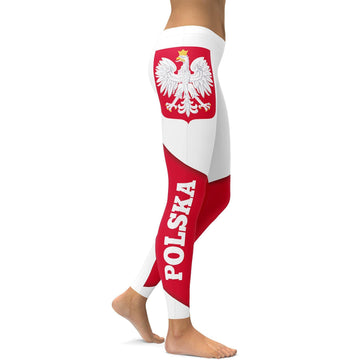 Polnische Flaggen Leggings Z557