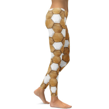3D Holzmaserung Leggings L929