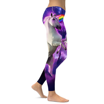 Bunte Einhorn Leggings H857