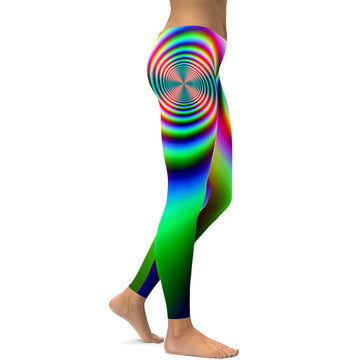 Psychedelische Wirbel Leggings X098