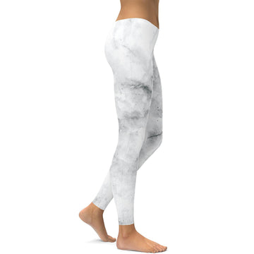Grau Marmor Leggings X687