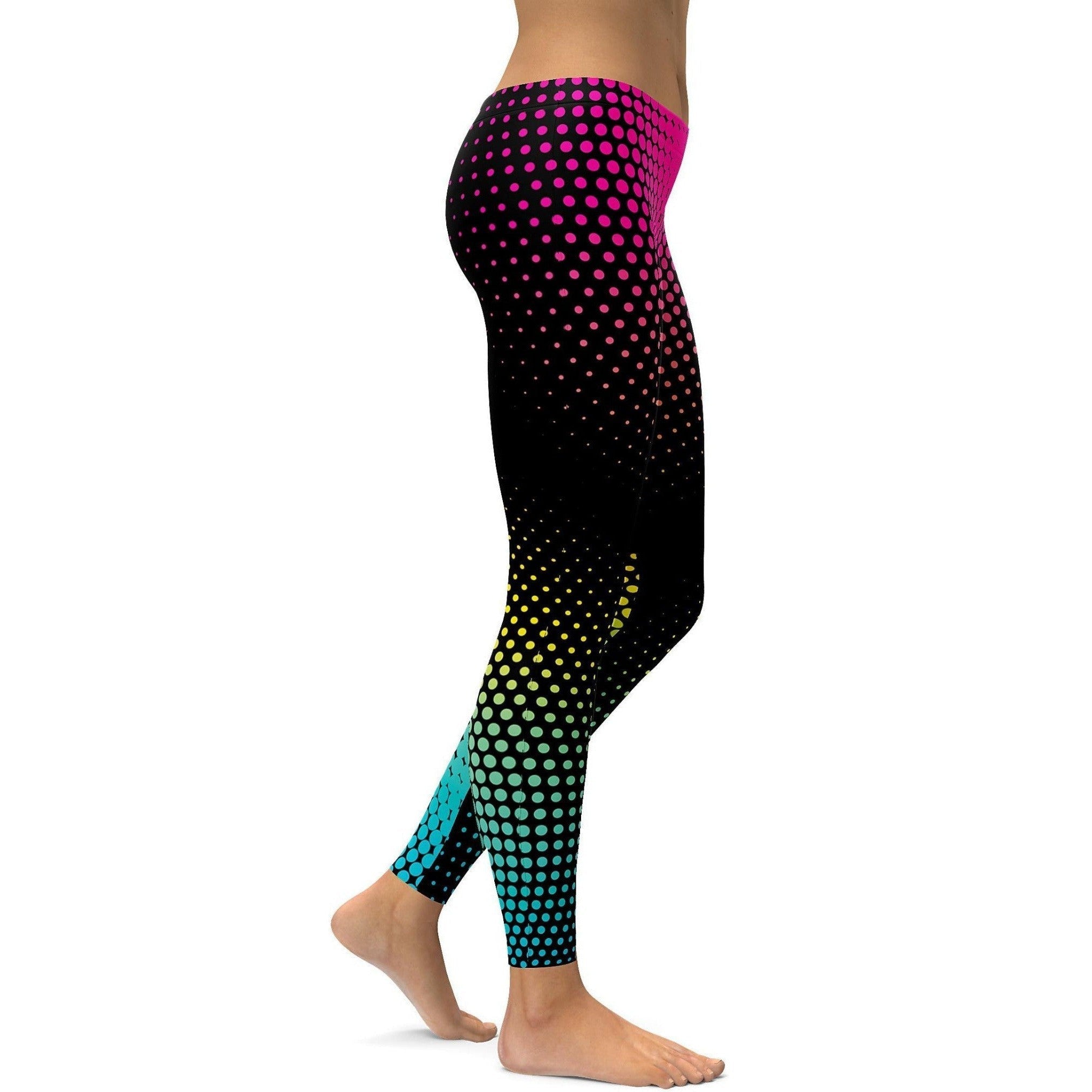 Bunte Halftone Leggings O355