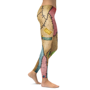 Voodoo-Puppen-Patch Leggings Y736