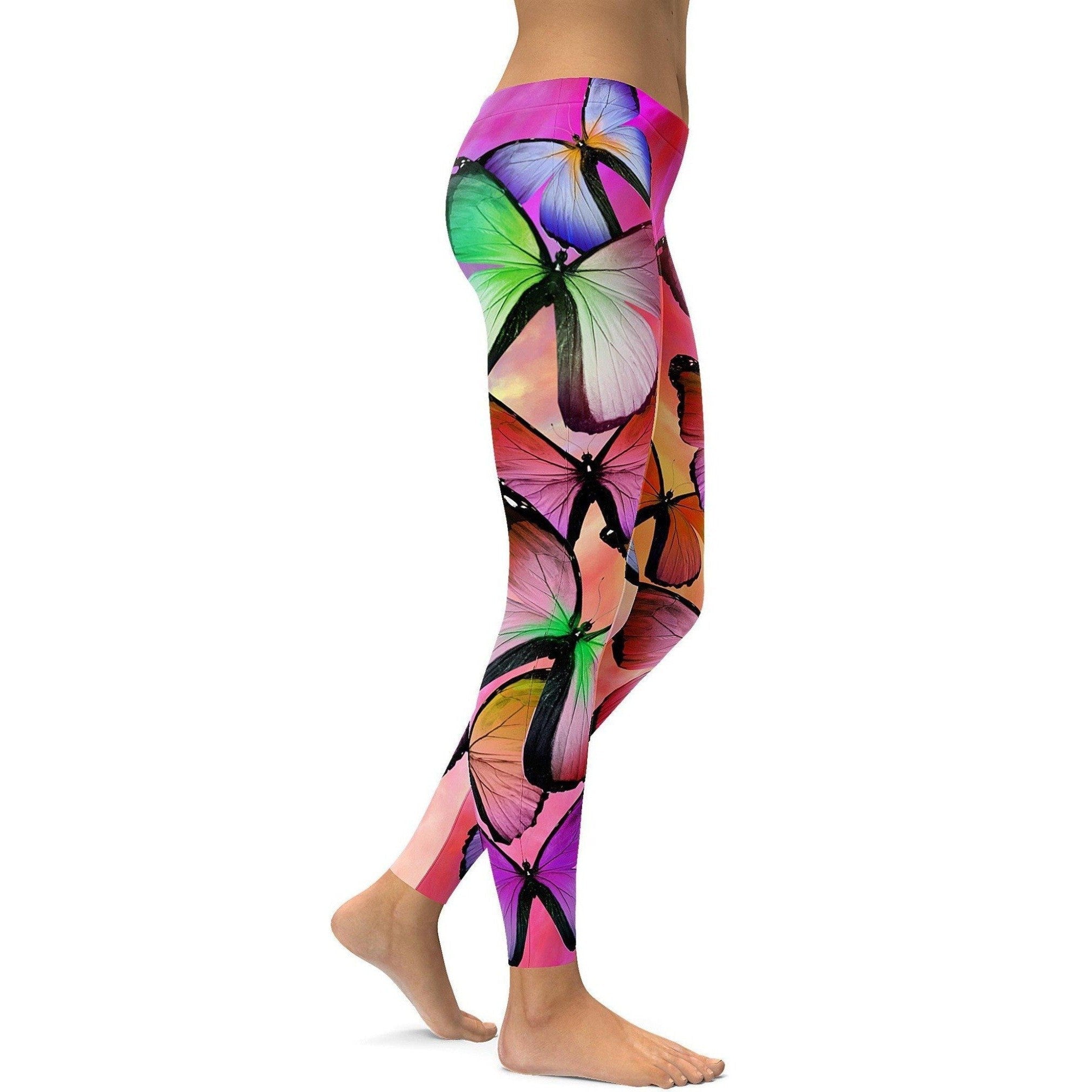 Bunte Schmetterlinge Leggings U385