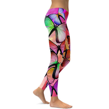 Bunte Schmetterlinge Leggings U385