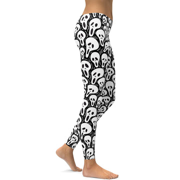 Gespenst Gesicht Leggings U926