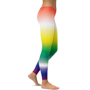 Ombre Regenbogen Leggings A052