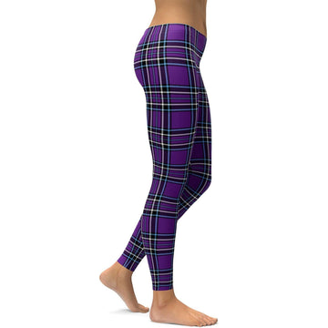 Lila Karomuster Leggings M629