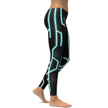 Blaue Speedster Leggings V878