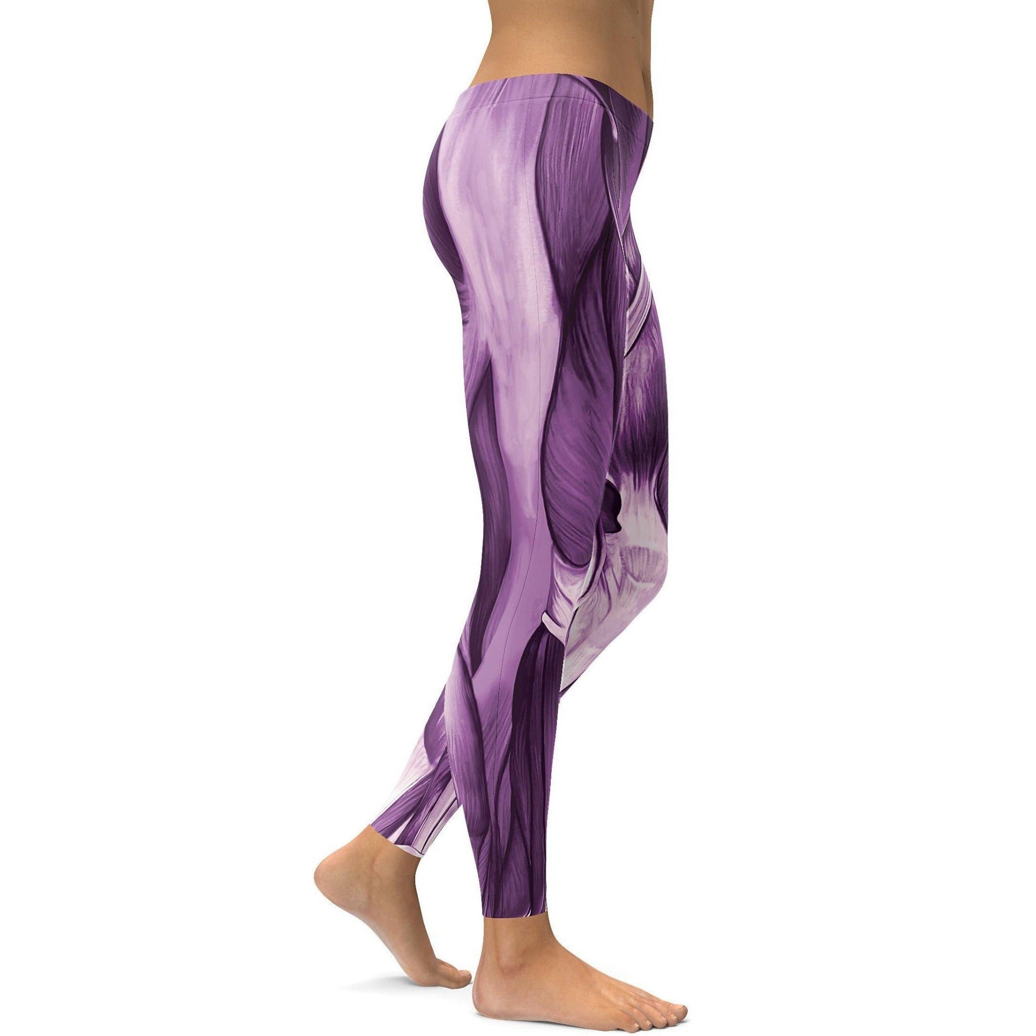 Lila Muskel Leggings R321