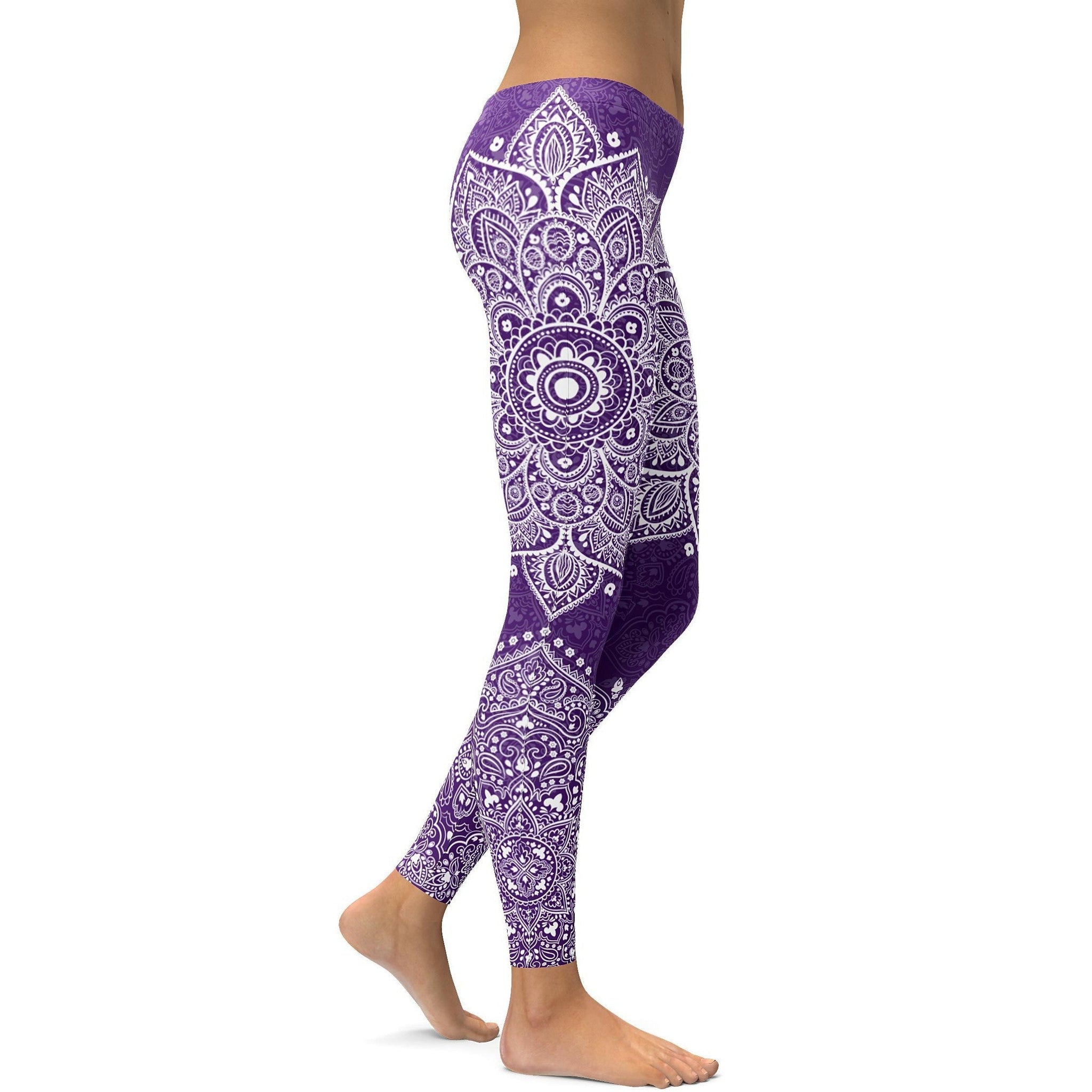 Lila Mandala Leggings Z758
