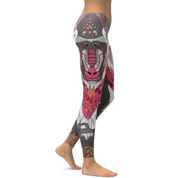 Rafiki Inspiriertes Weiser Pavian Yoga Leggings M718