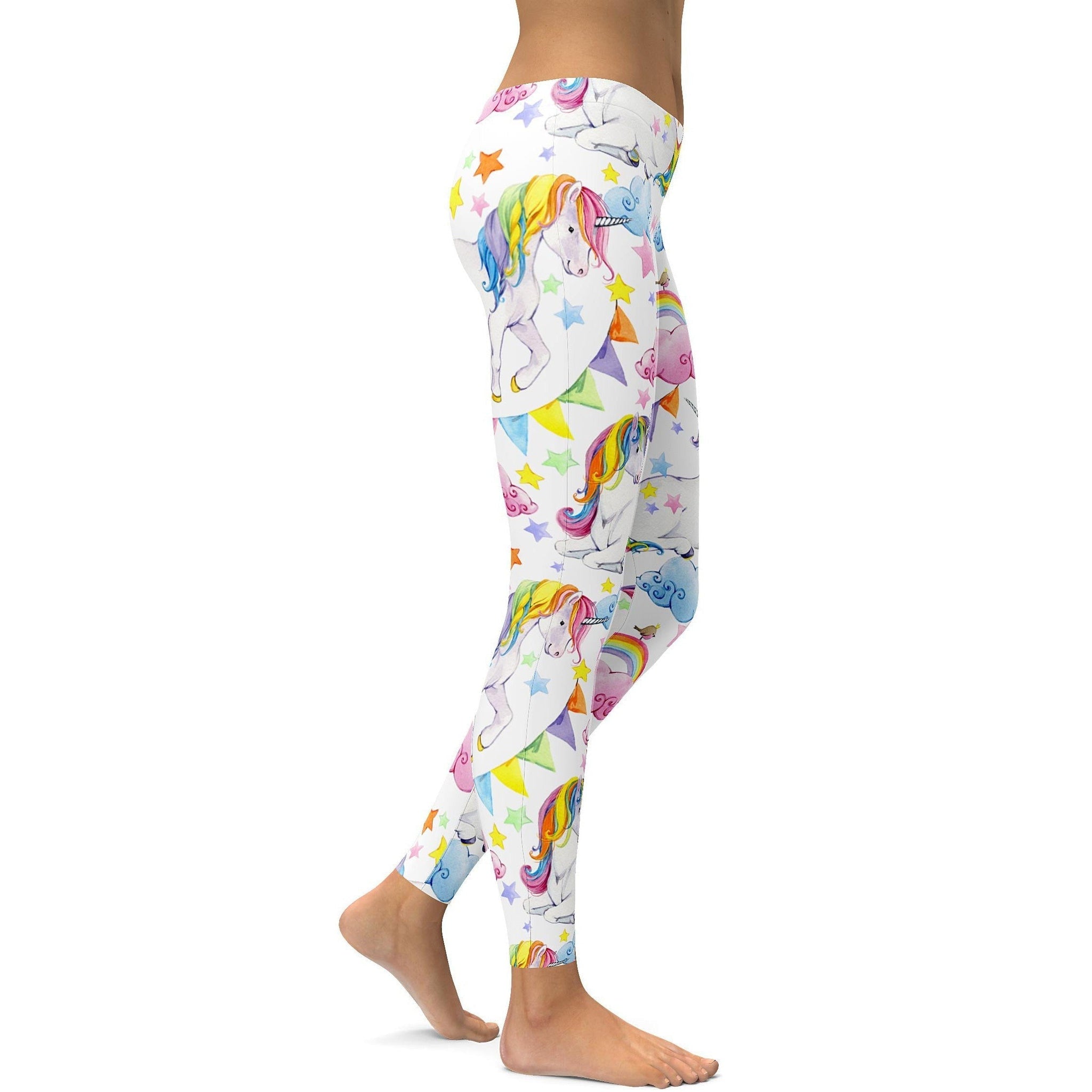 Wasserfarben Einhorn Leggings W495