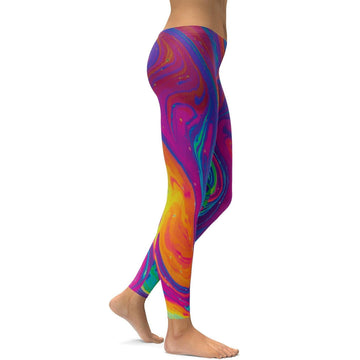 Bunte Splash-Leggings G880