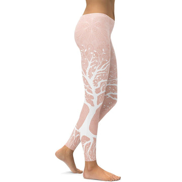 Nackte Baum des Lebens Leggings E605