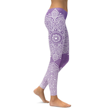 Lavendel Mandala Leggings X069