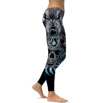 Mad Wolf Leggings in German would be: "Mad Wolf Leggings" (the title can remain the same as it is a brand name). However, if you want a translation for a broader audience, you could use: "Mad Wolf Leggings - Leggings mit Wolfsmotiv". H244