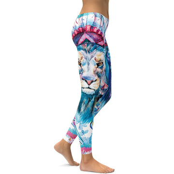 Wasserfarben König des Sommers Leggings D545