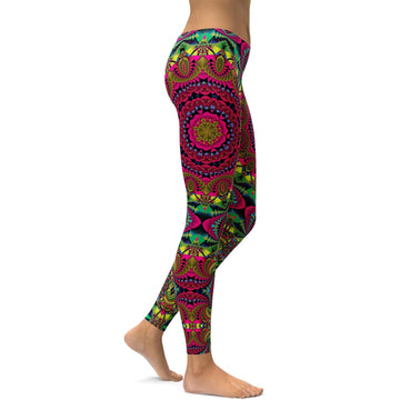 Rosa Kaleidoskop Leggings L246