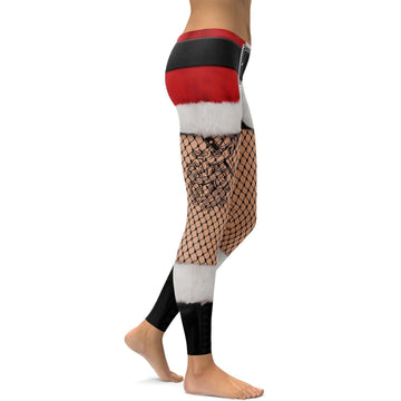 Santa Shorts und Netzstrumpfhosen Leggings A302