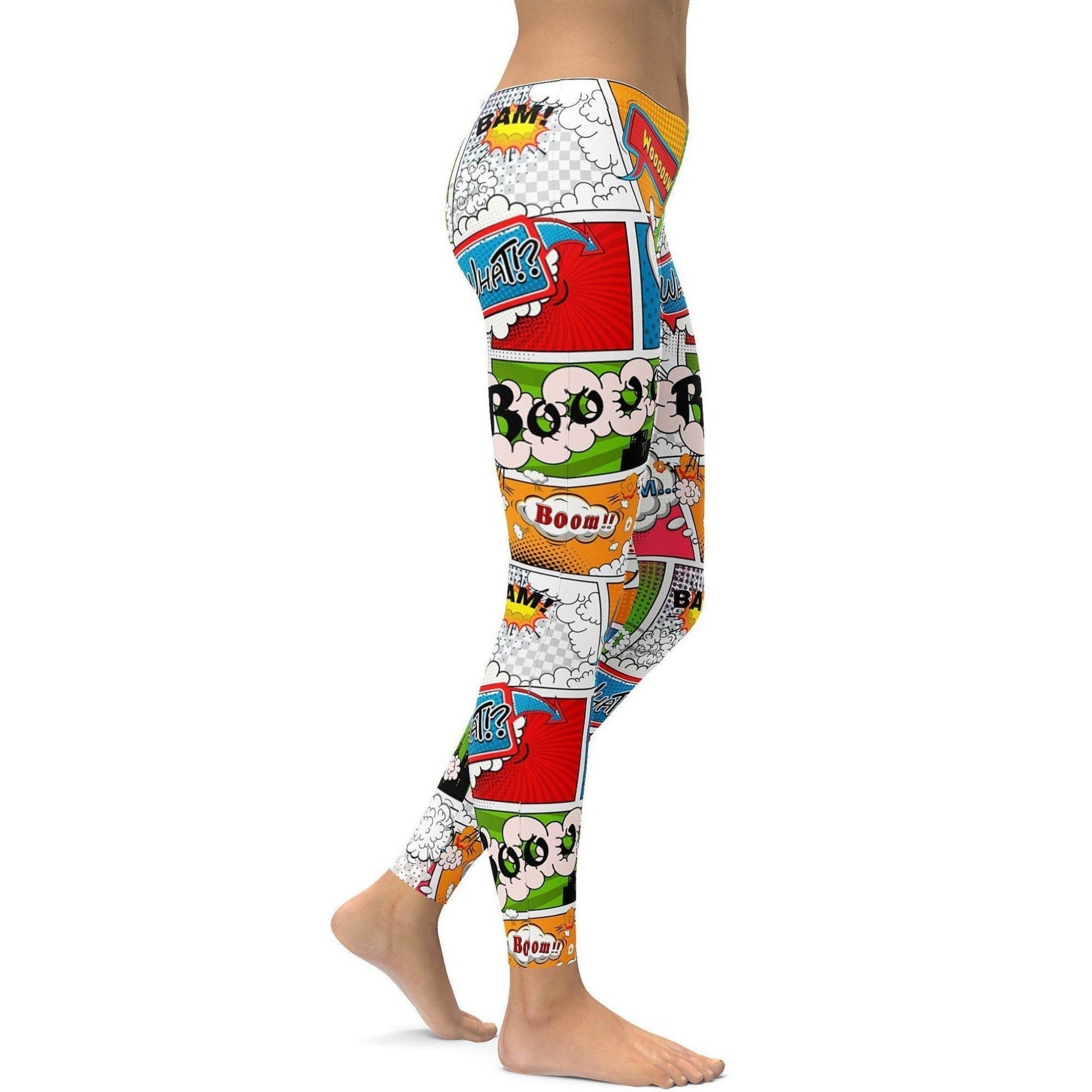 Comicbuch Superheld Leggings E970