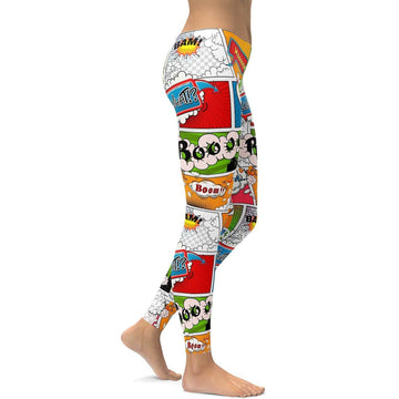 Comicbuch Superheld Leggings E970