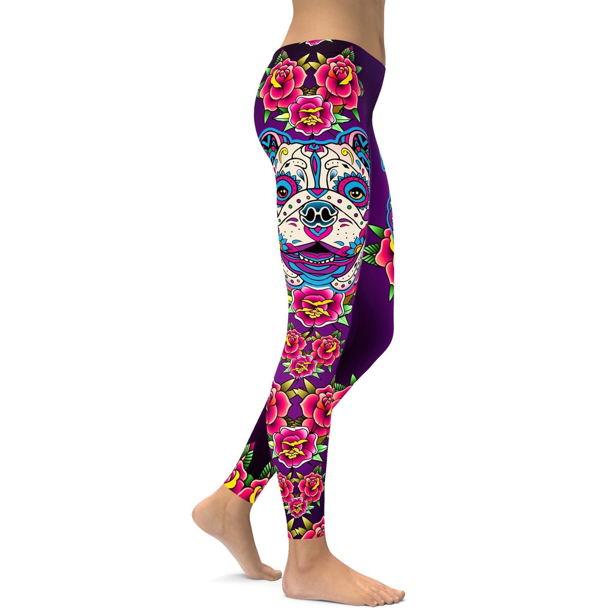 Zucker-Schädel Bulldog Leggings J372