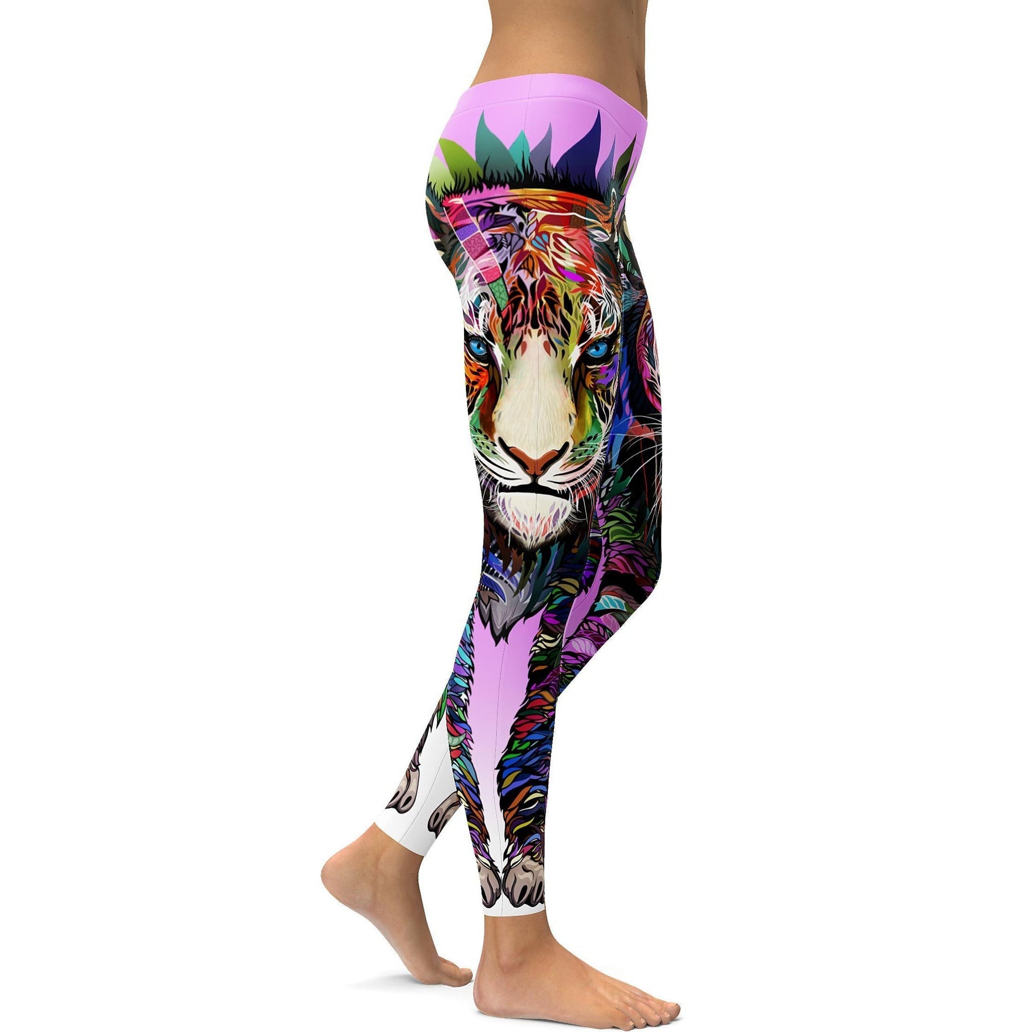 Bunte Löwen Leggings R502