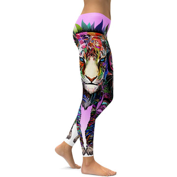 Bunte Löwen Leggings R502