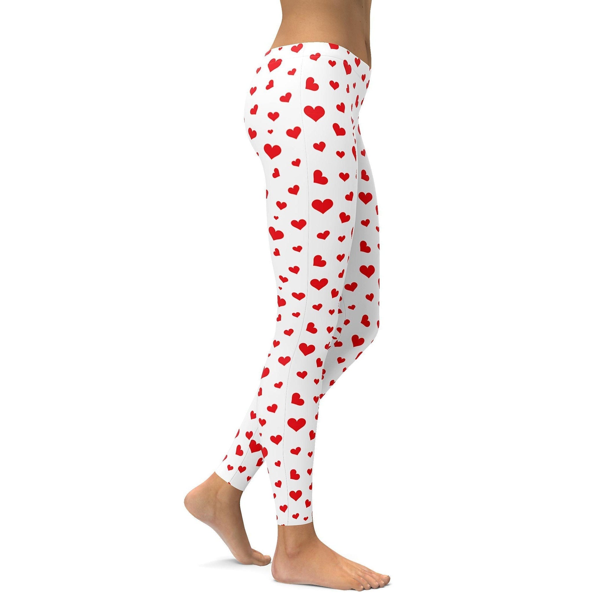 Rote Herz Leggings I061