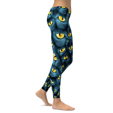 Mehräugige Blaue Leggings I257
