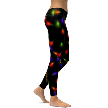 Kleine Weihnachtslichter Leggings Q500