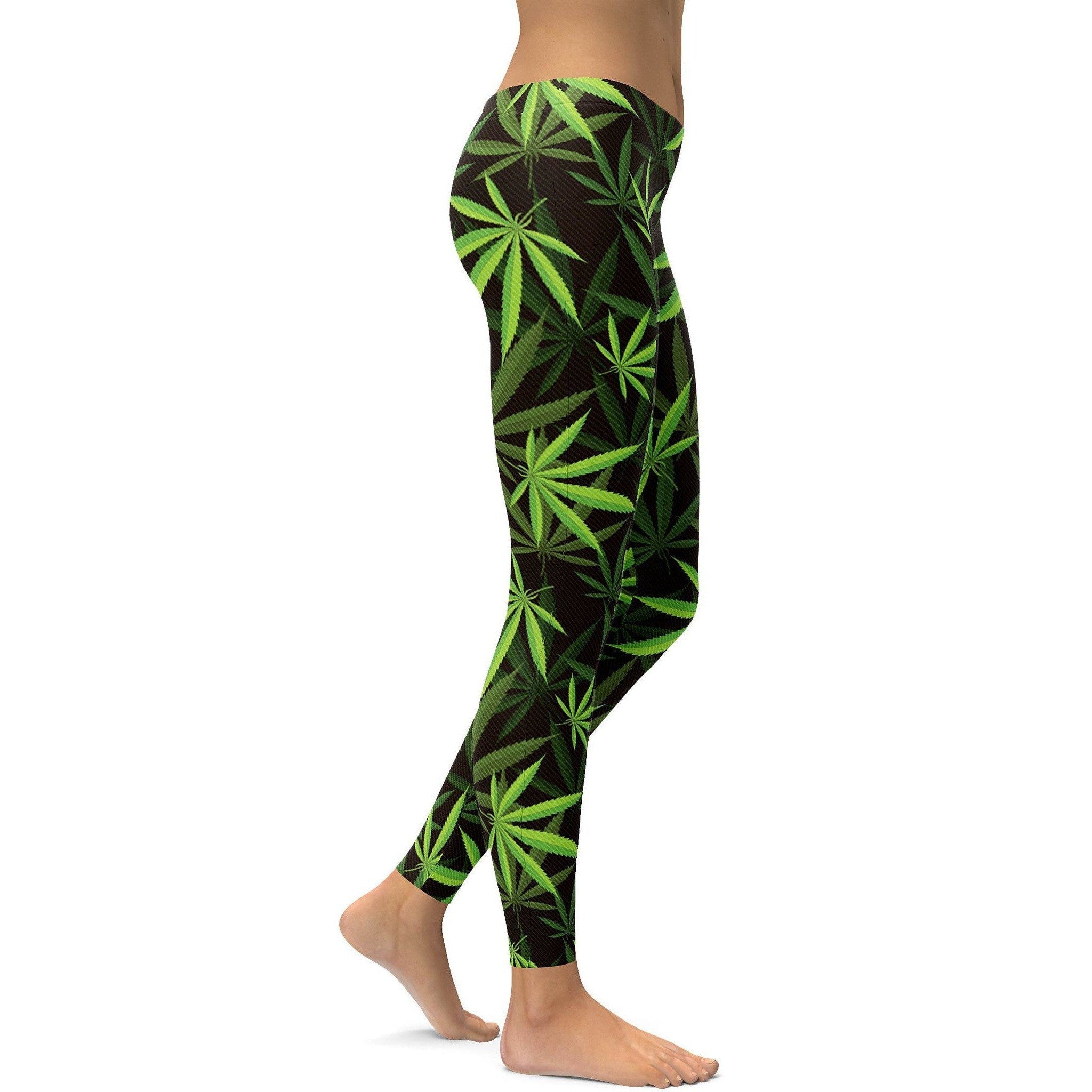 Weed Leggings auf Deutsch: "Cannabis Leggings" Z723