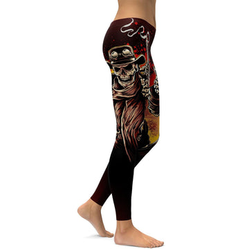 Cowboy-Skelett Leggings S956