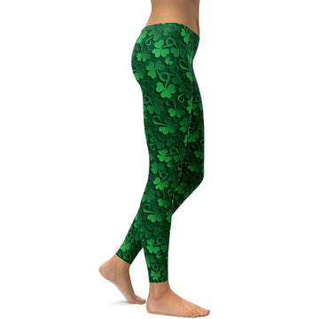 3D Kleeblätter Leggings R900