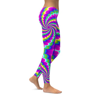 Optische Illusion Spinning Leggings M385