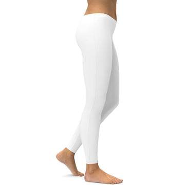 Einfache Weiße Leggings Q909